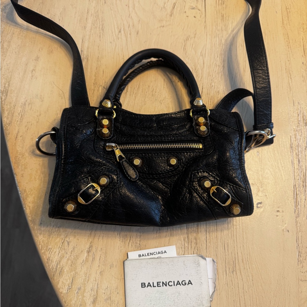 Balenciaga Black Leather Women's Bag